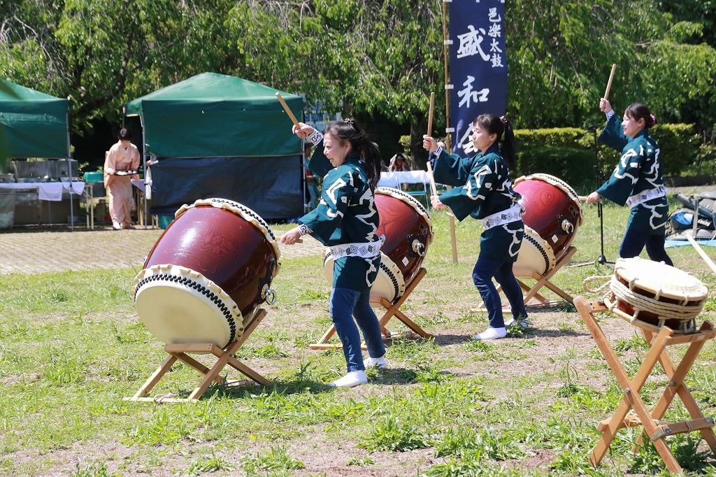 藤棚呈茶会2（和太鼓）