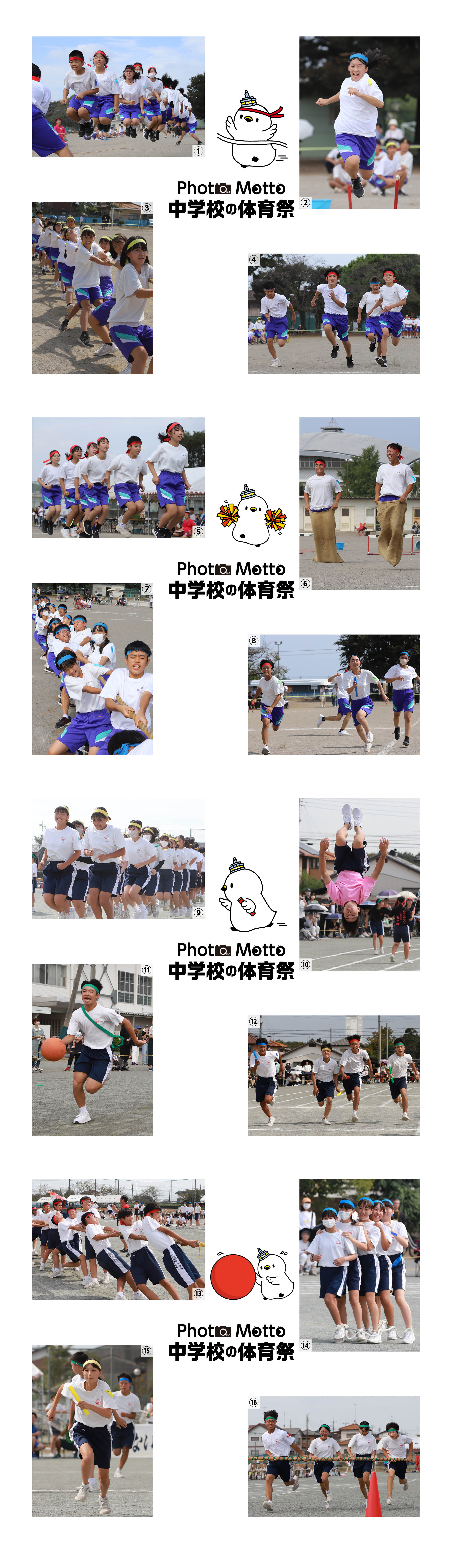 2023年11月号中学校体育祭画像