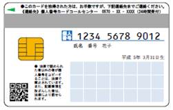 個人番号カード裏（図2）