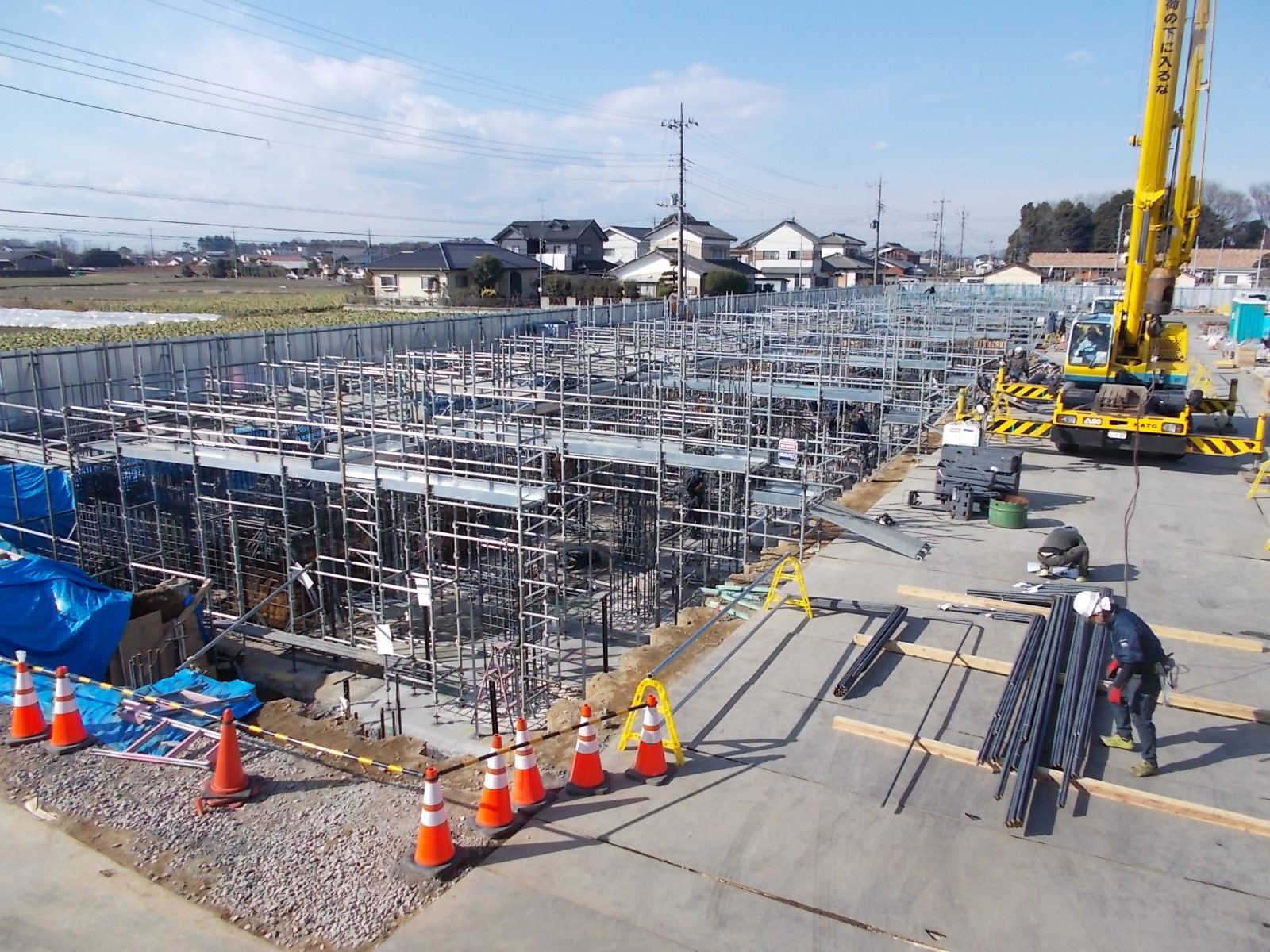 コンクリート、配筋工事継続中（1月15日）②