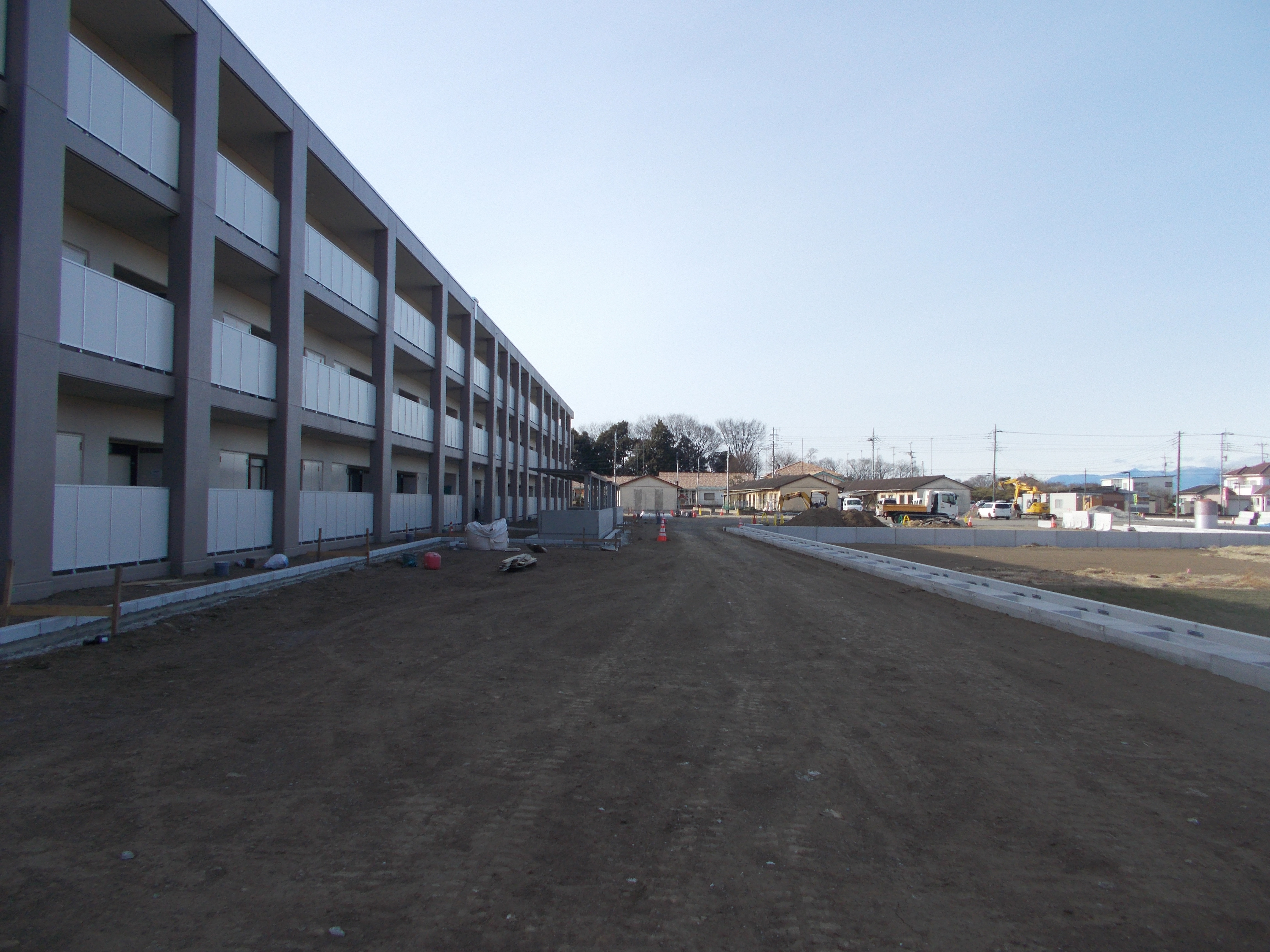 地先境界ブロック設置4