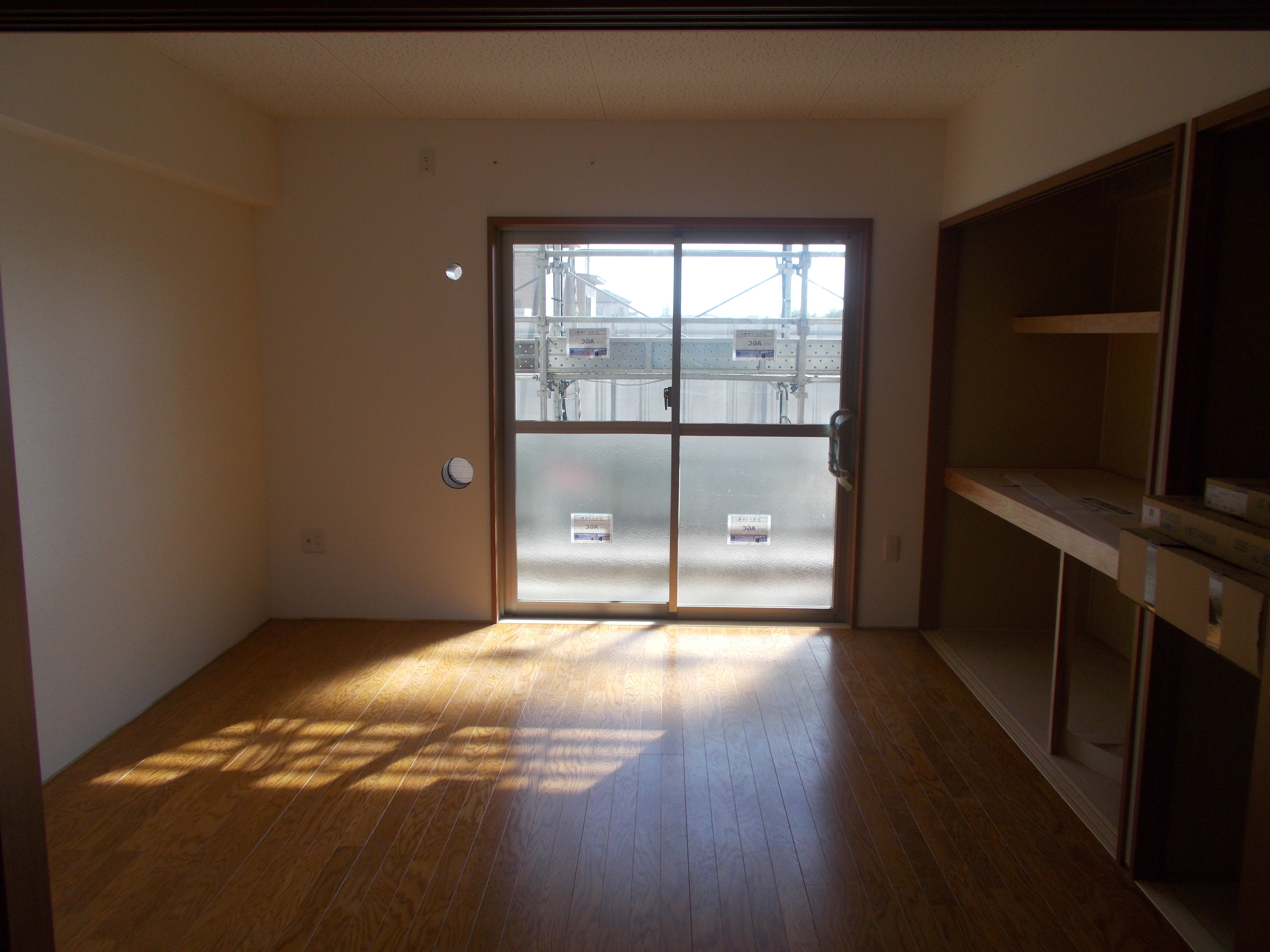 部屋の施工状況1DK(10月時点)2