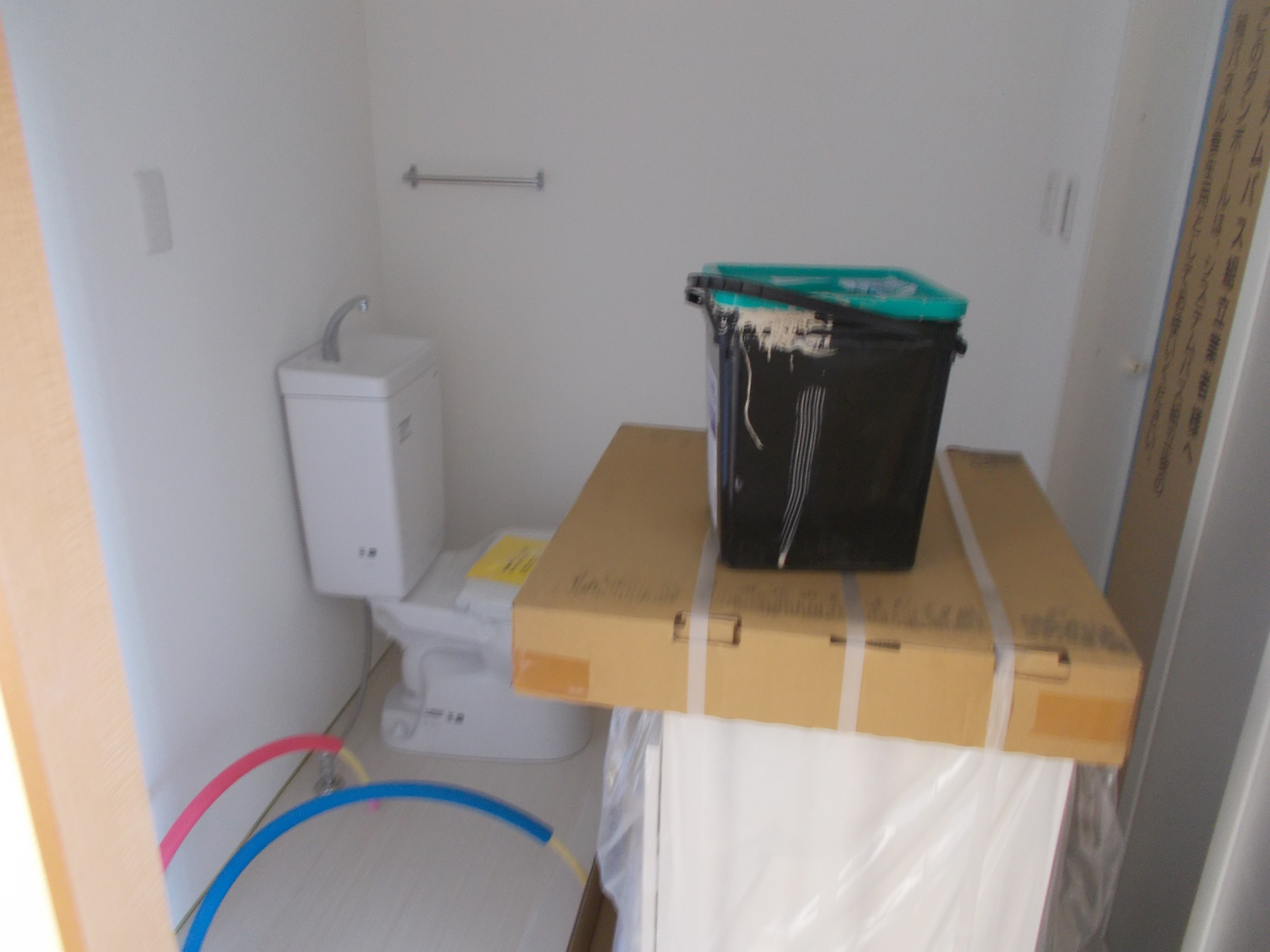 部屋の施工状況1K(10月時点)6