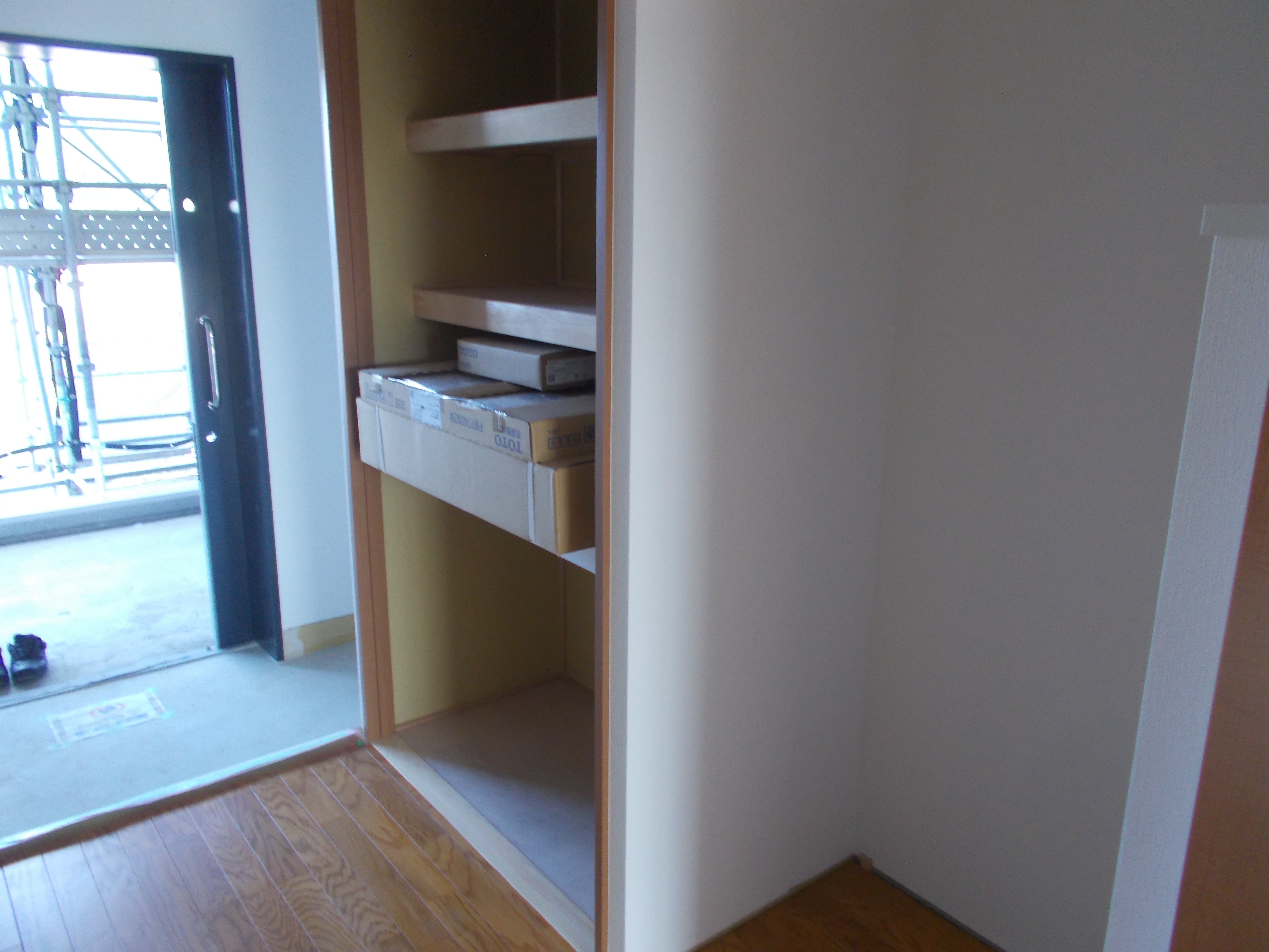 部屋の施工状況1K(10月時点)5