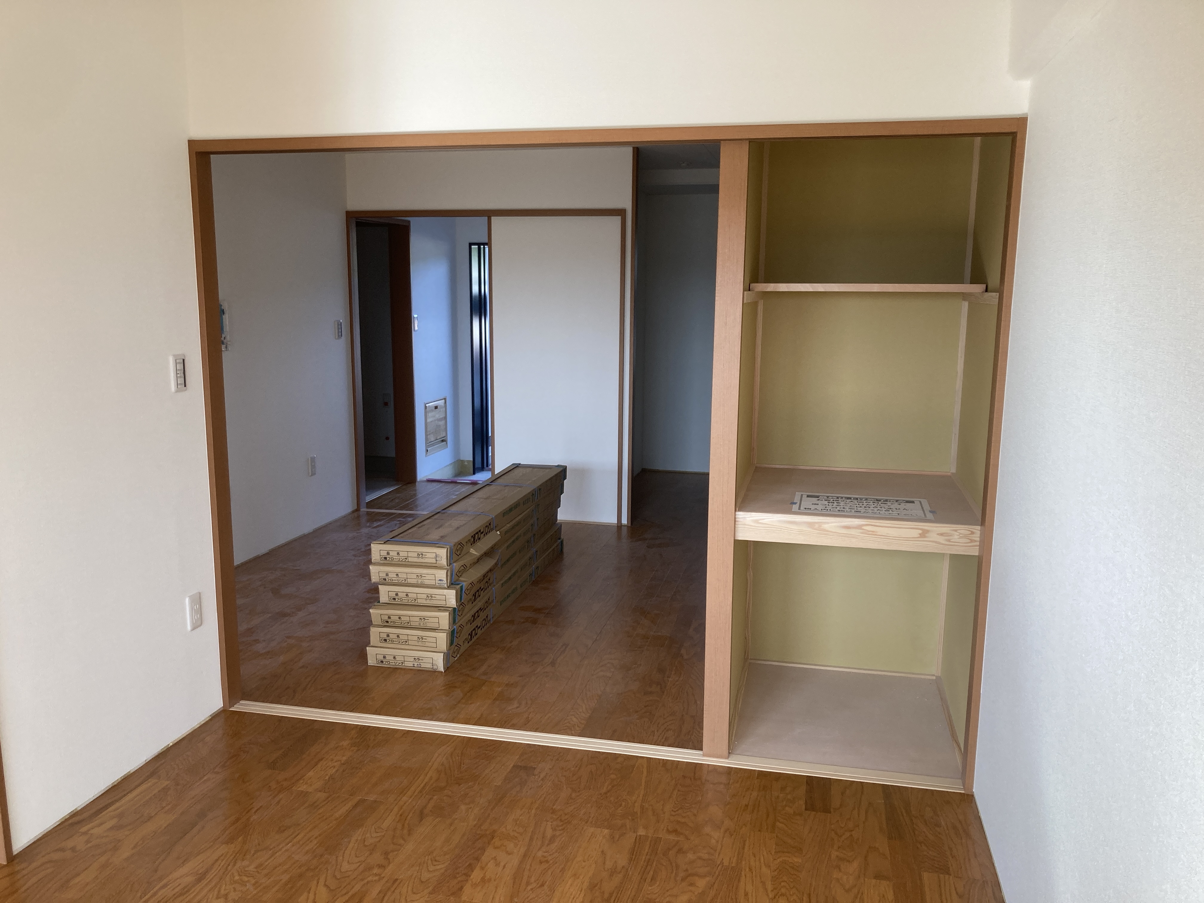 部屋の施工状況2DK(10月時点)4