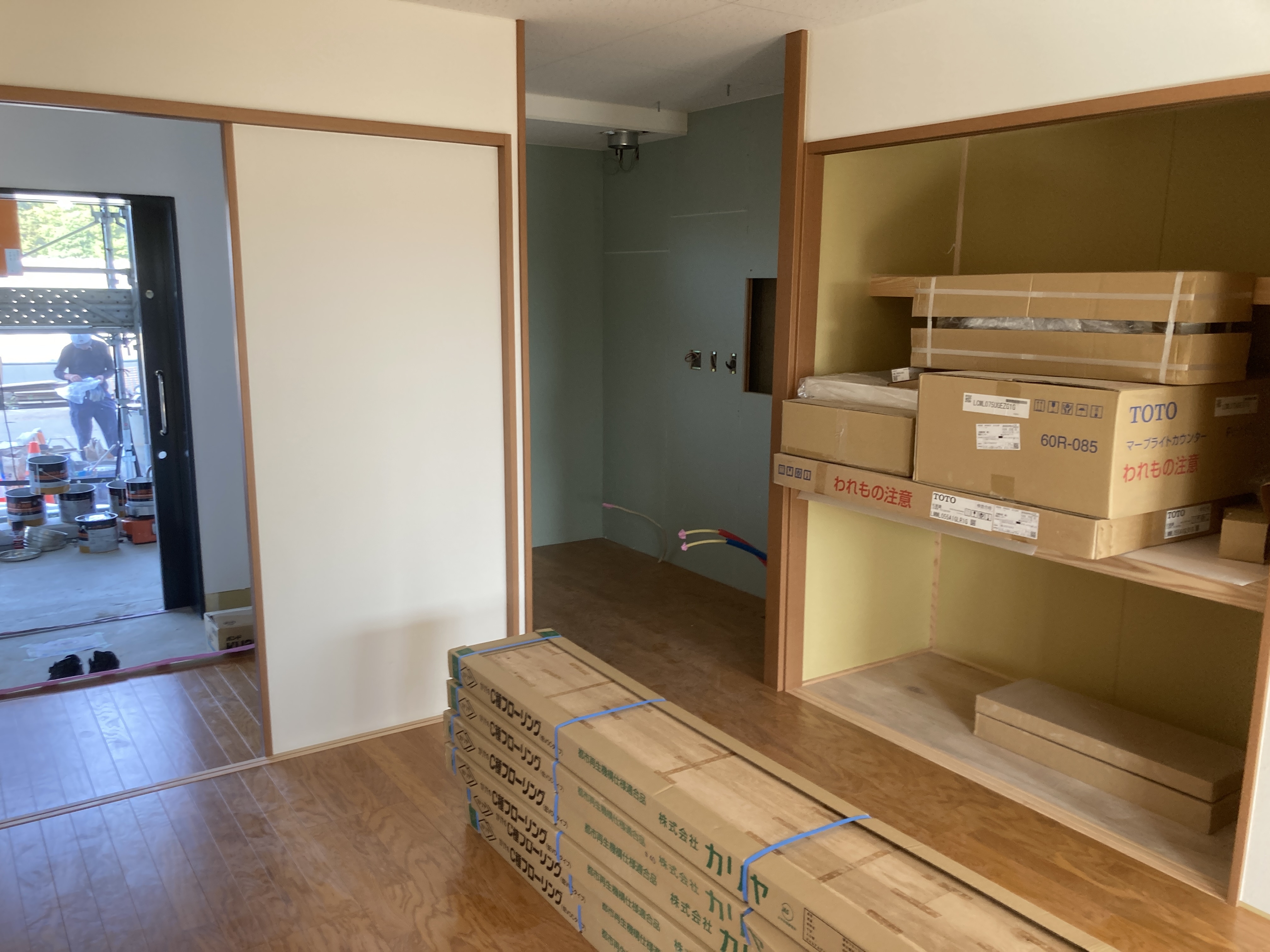 部屋の施工状況2DK(10月時点)7