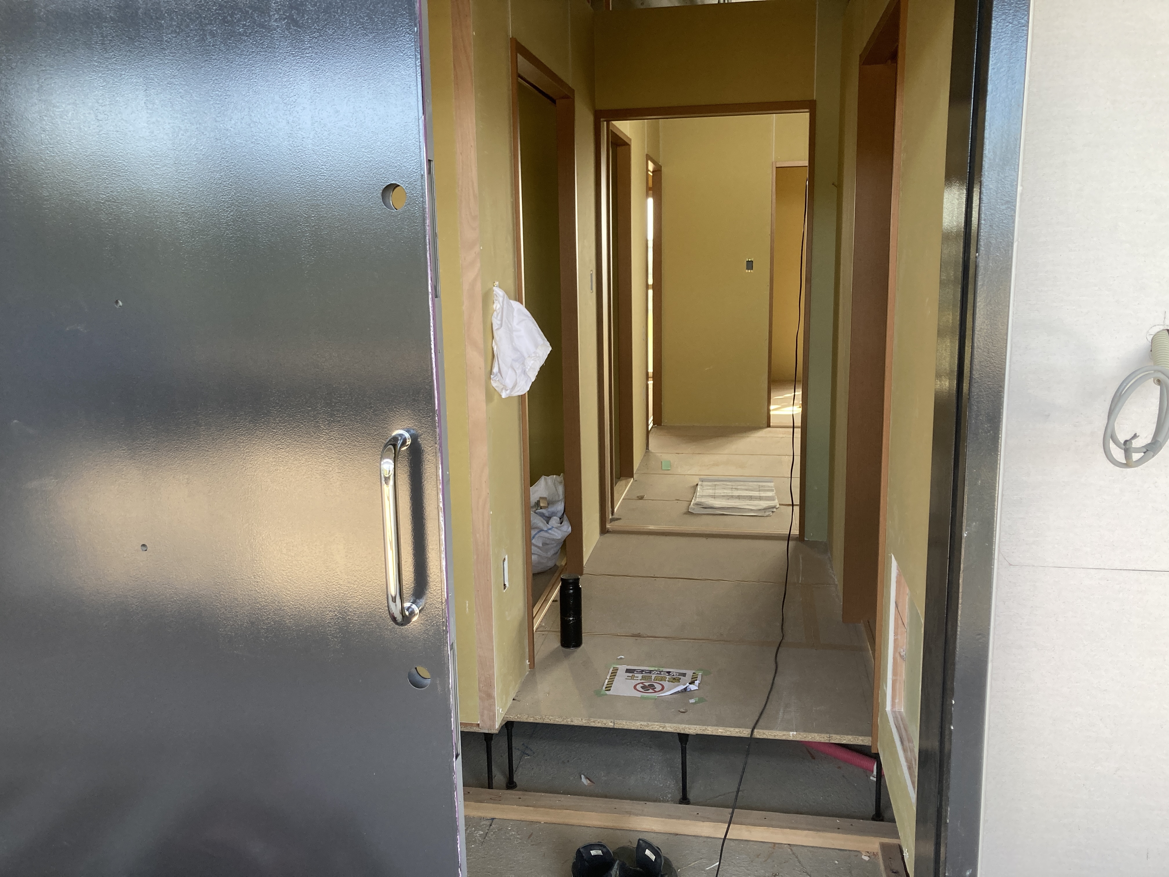 部屋の施工状況3DK(10月時点)1