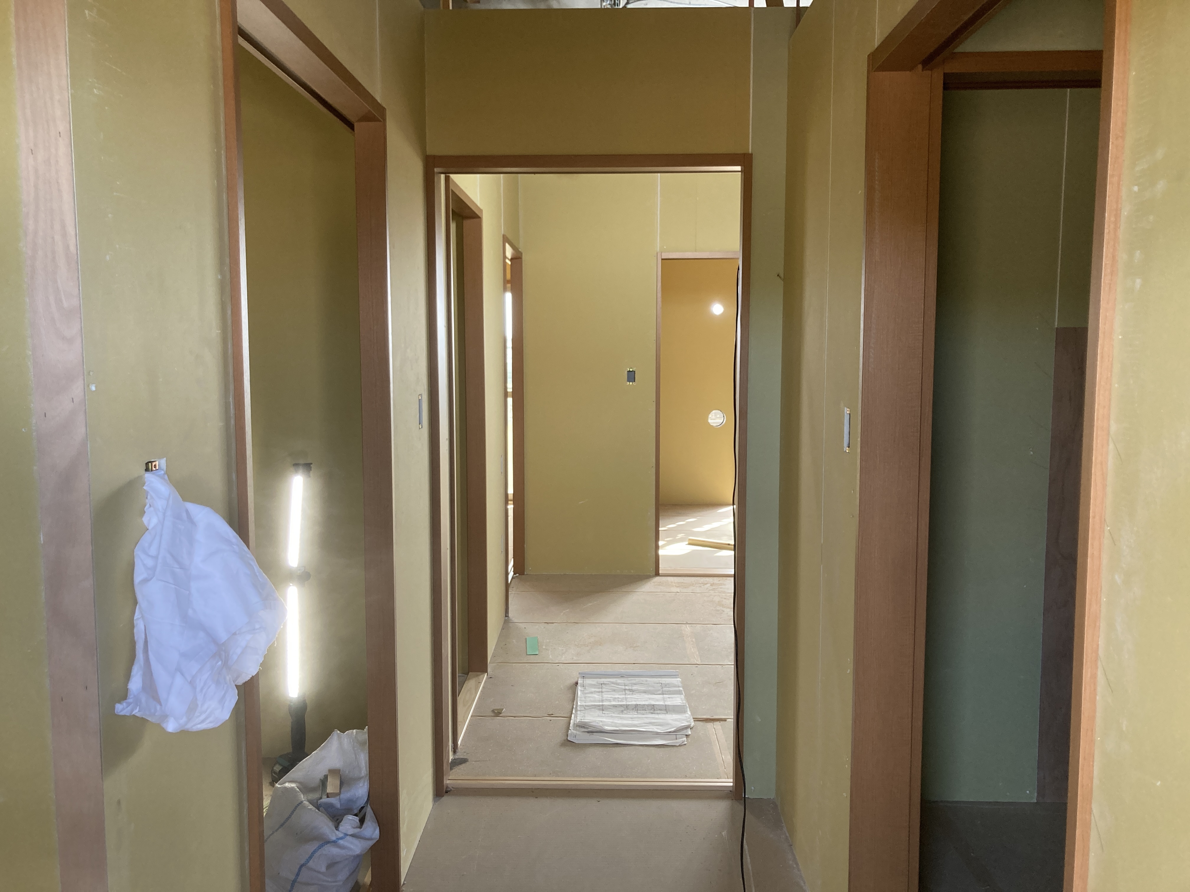 部屋の施工状況3DK(10月時点)2