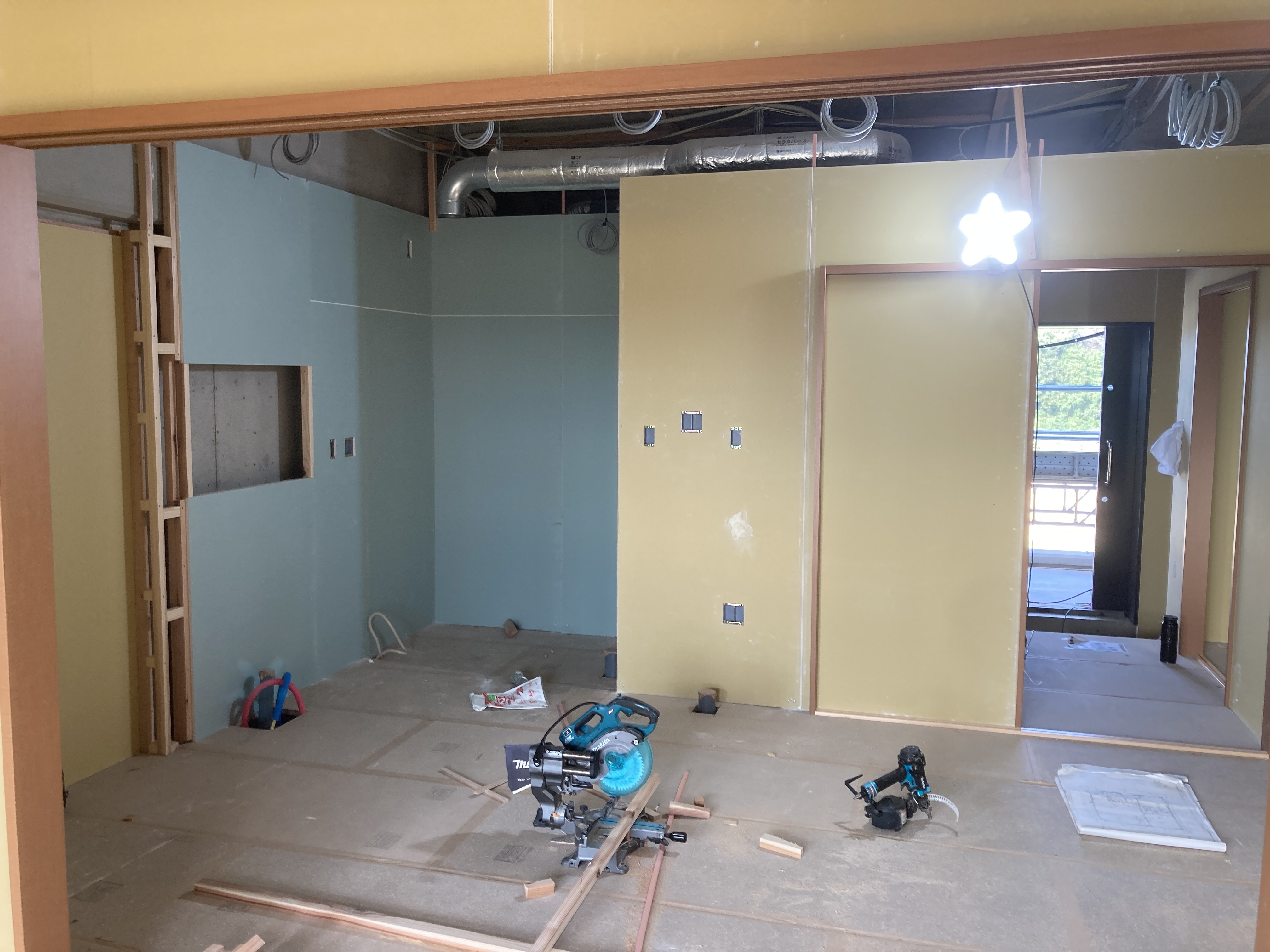 部屋の施工状況3DK(10月時点)4