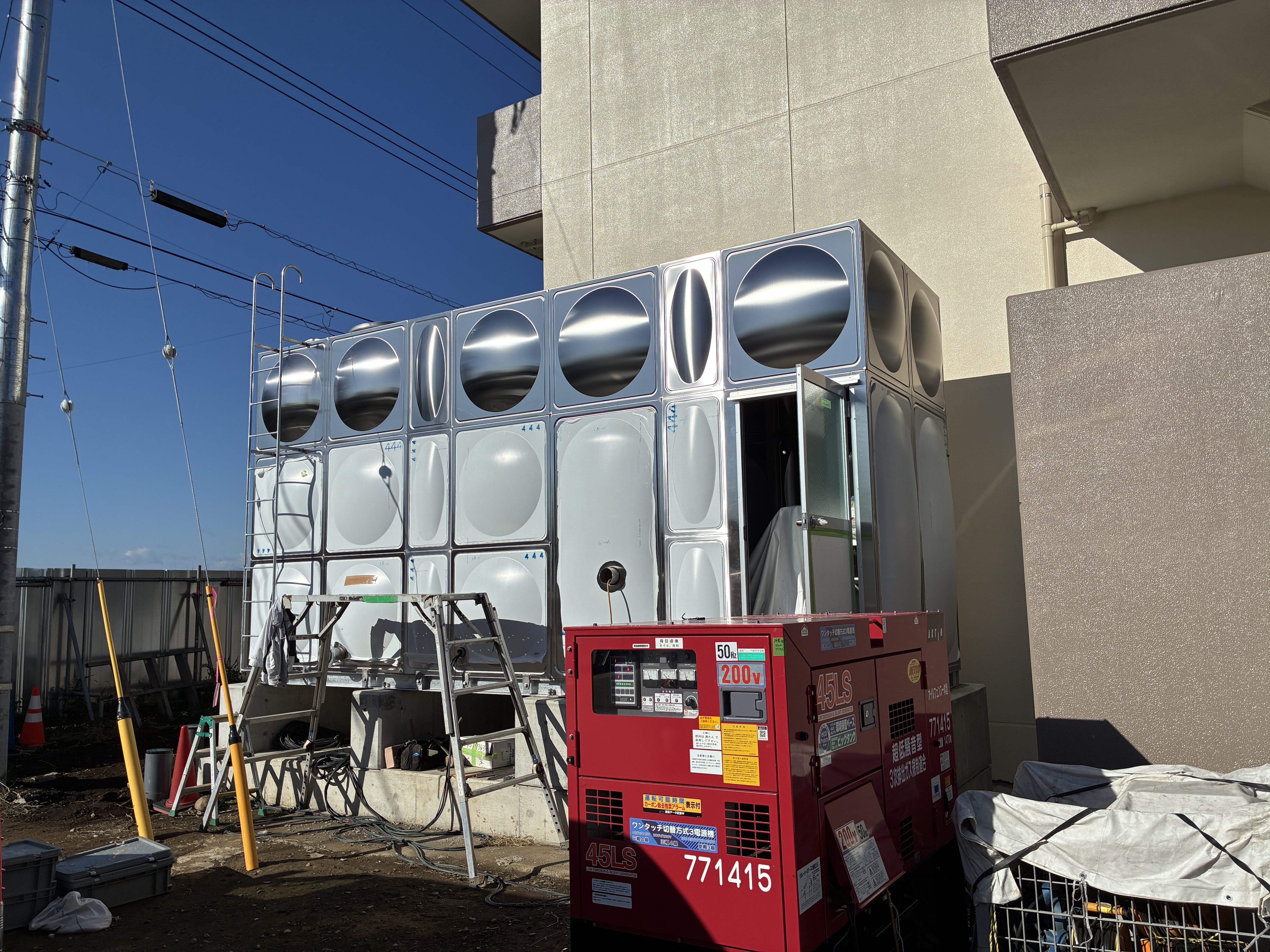 受水槽設置工事5