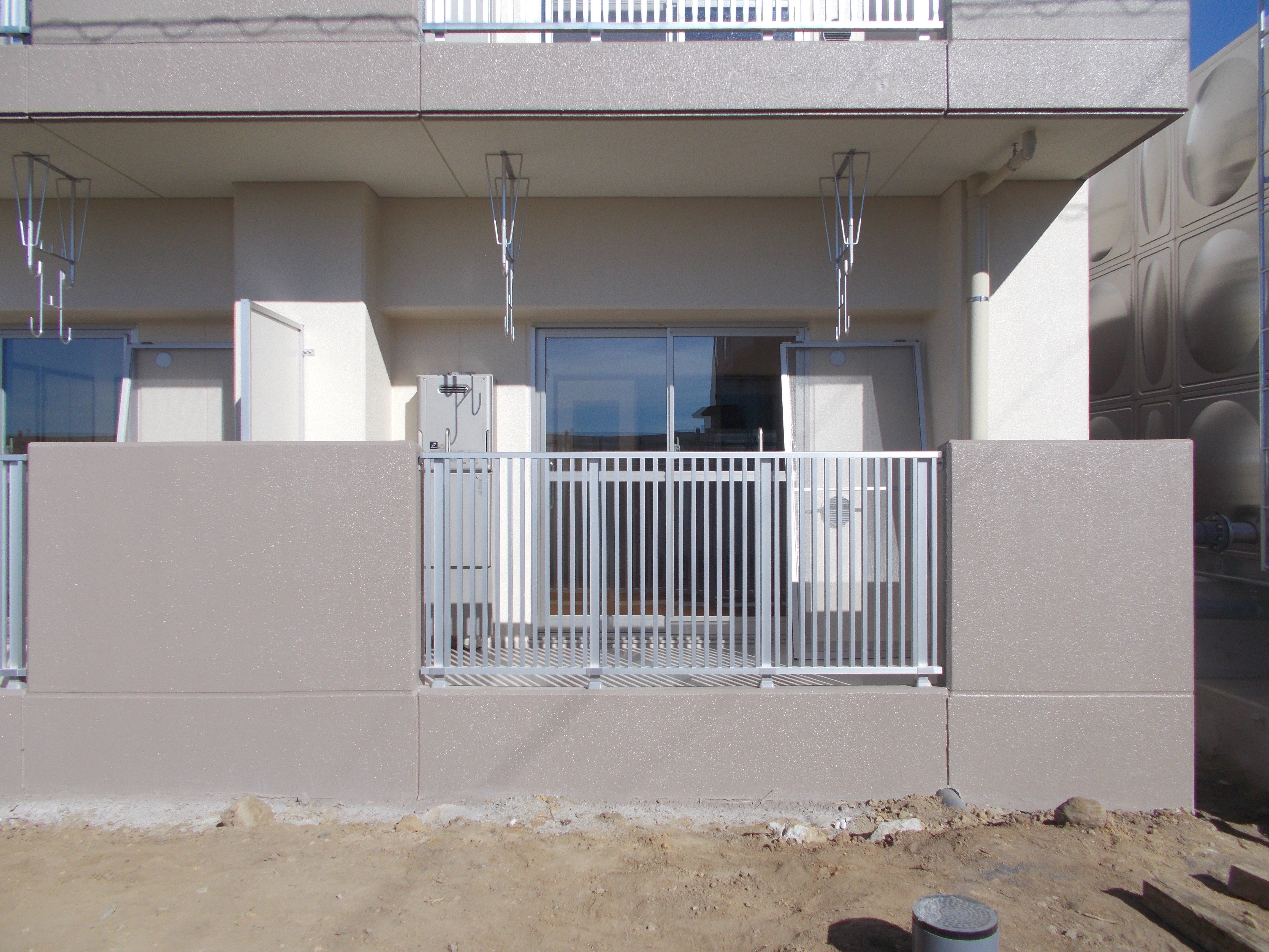 ベランダ施工状況1DK1