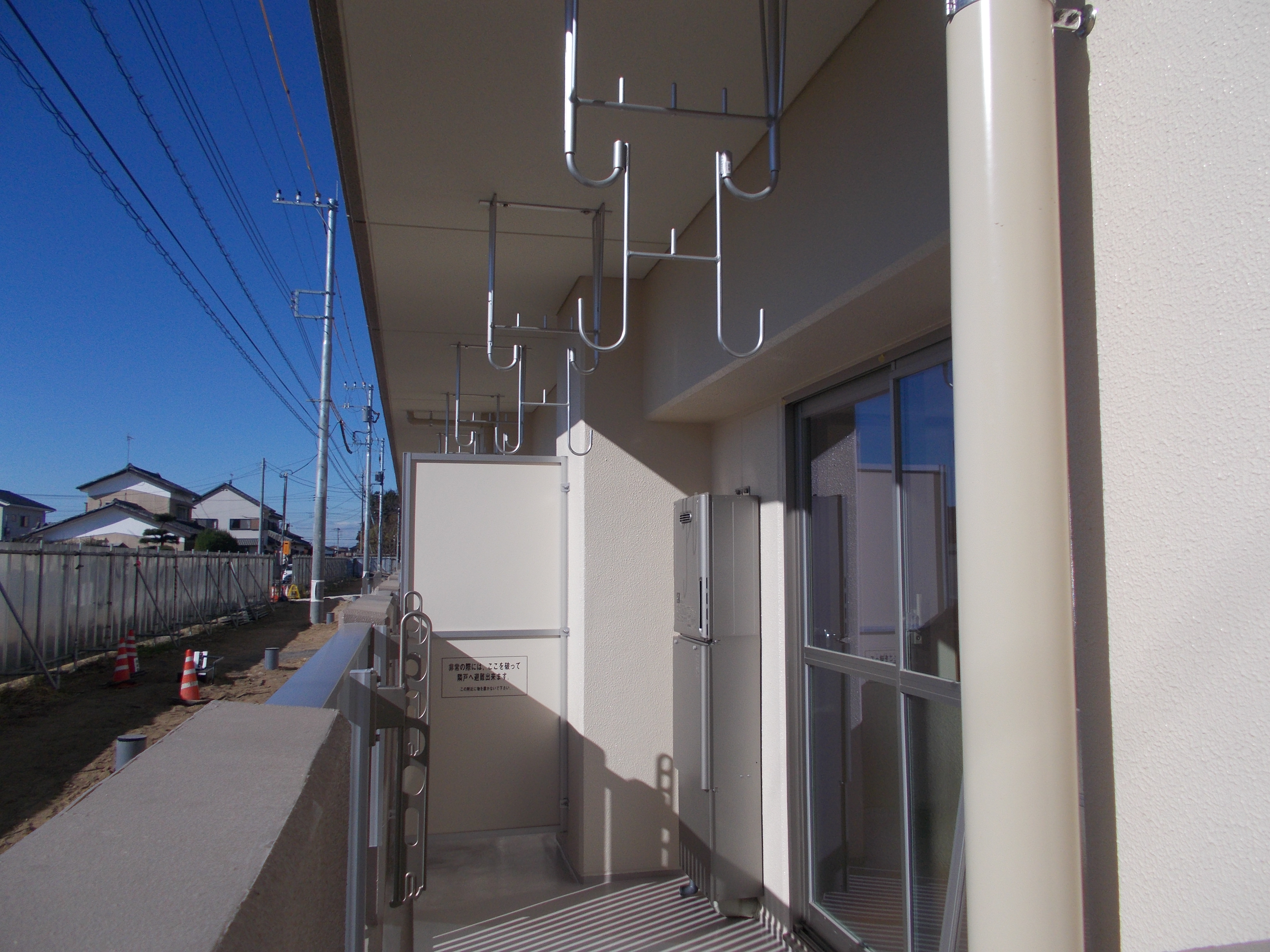 ベランダ施工状況1DK2