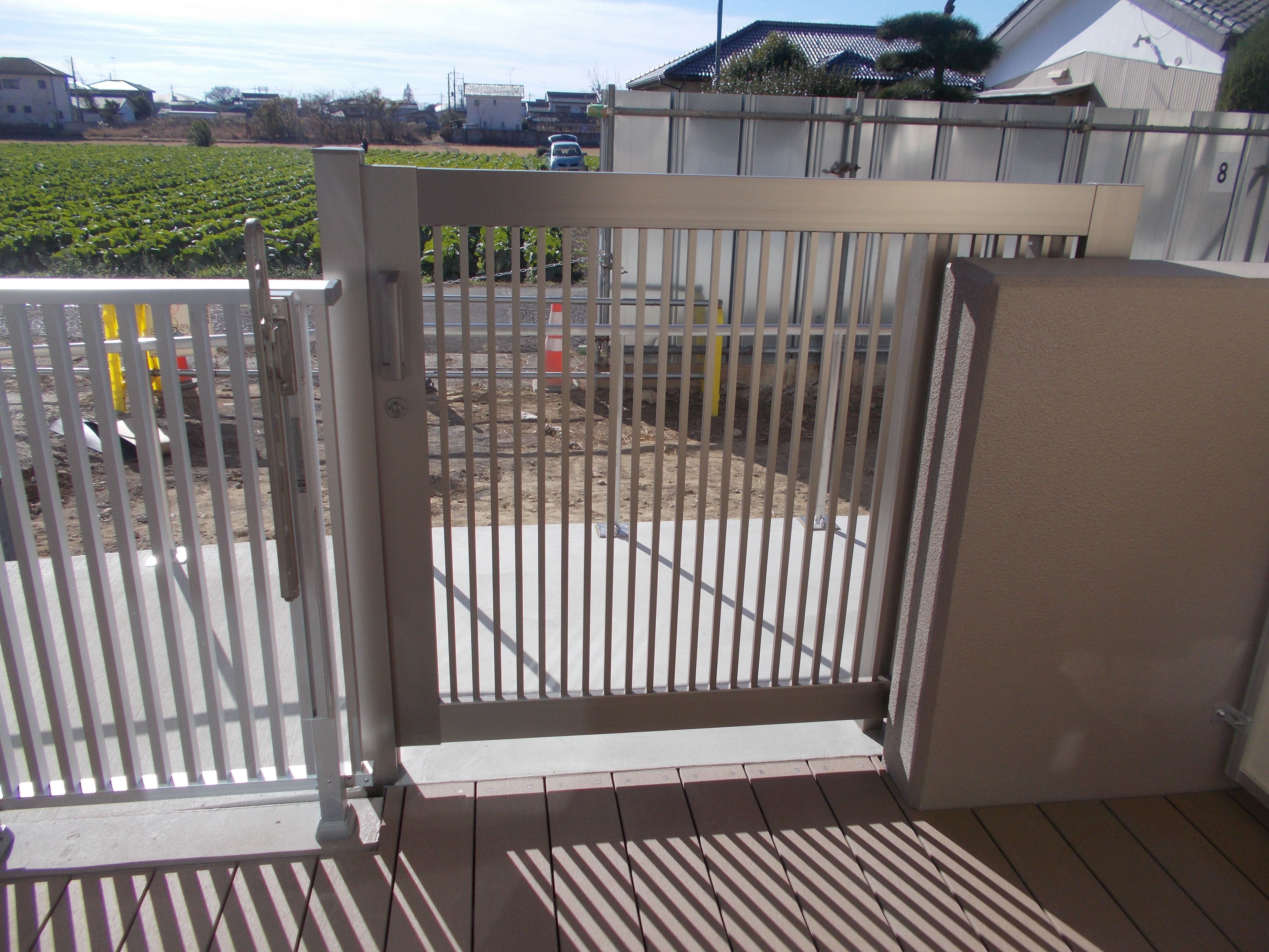 ベランダ施工状況2DKBF4