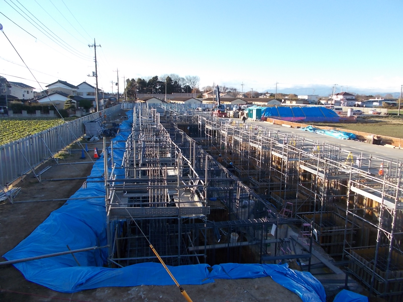 コンクリート、配筋工事継続中（12月24日）②