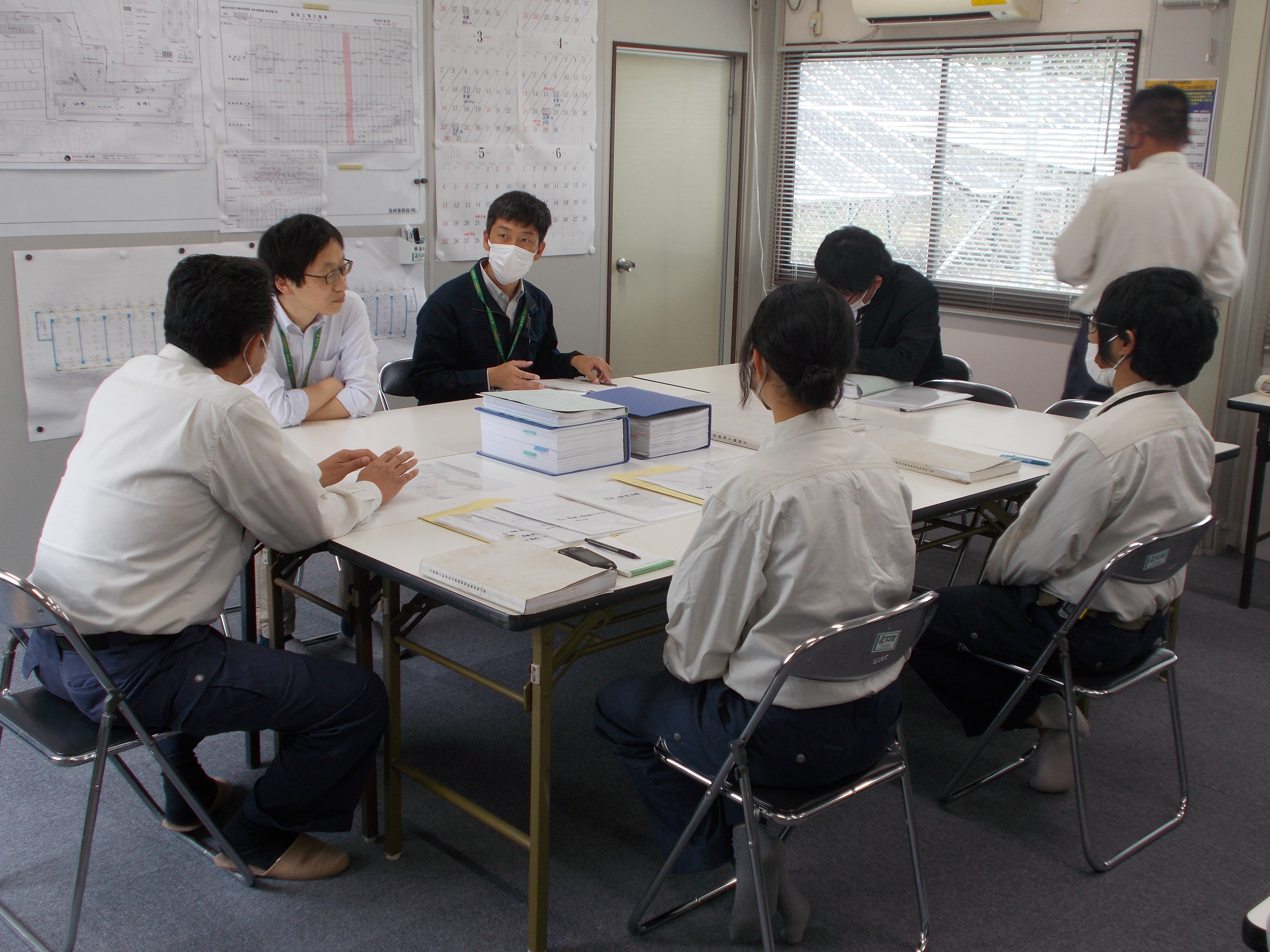 太田土木事務所による特定工程（床配筋工事）検査1